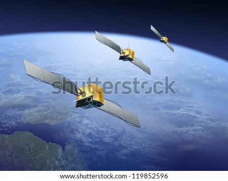 satellites over the Earth