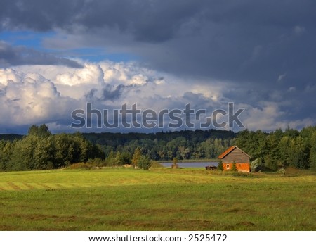 summer storm landscape