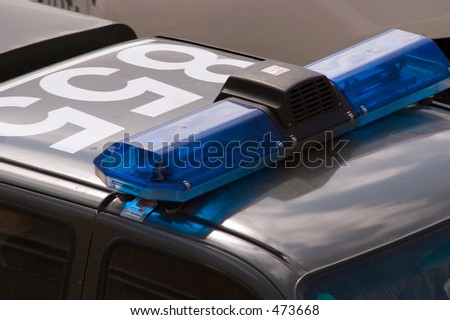 police car rooftop