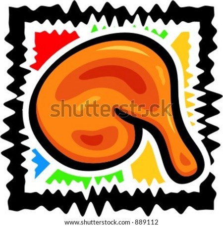 chicken leg clipart. Chicken Leg Clipart. stock