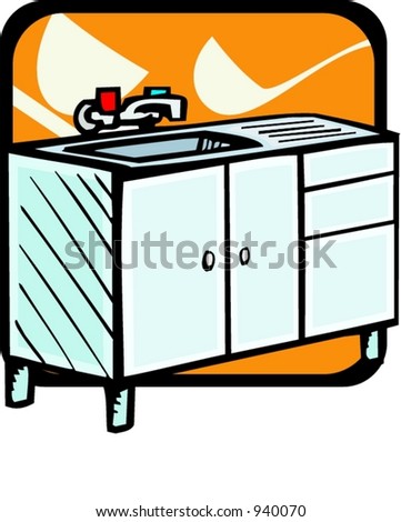 stock vector : Kitchen sink.Vector illustration