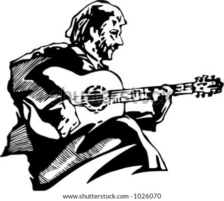 Vector Illustration Of Musician. - 1026070 : Shutterstock