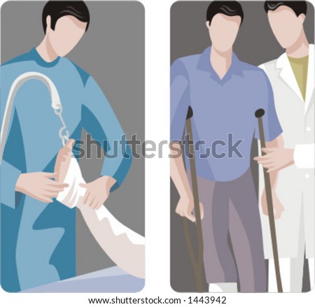 broken leg clipart. Plaster To A Broken Leg.