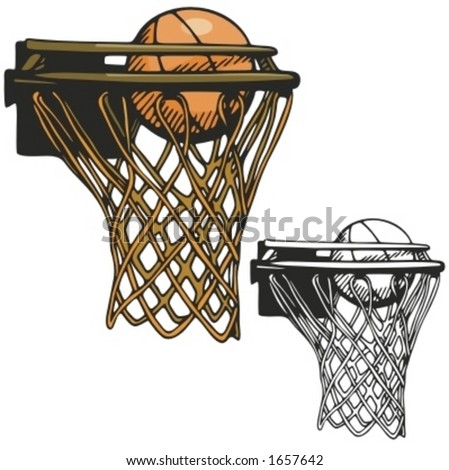 stock vector : Basketball hoop. Vector illustration