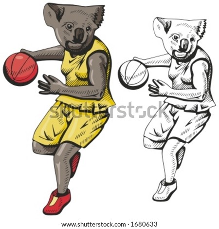 koala clip art. stock vector : Koala
