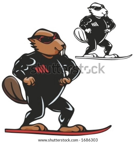 Snowboarding Mascot.