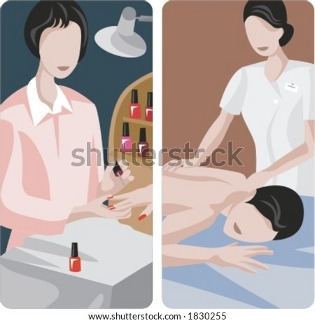 Massage Hands Vector