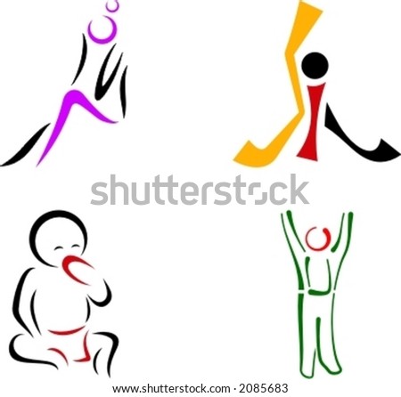 Logo Design Elements on Human Shape Logo Design Elements  Check My Portfolio For More Of This