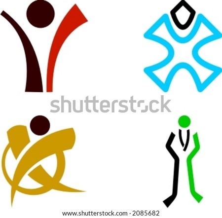 Logo Design Elements on Human Shape Logo Design Elements  Check My Portfolio For More Of This