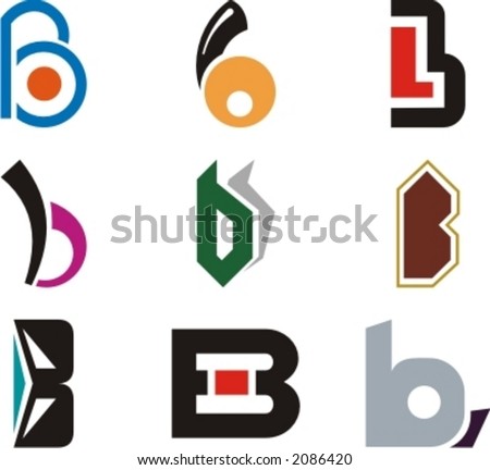 Logo Design on Stock Vector   Alphabetical Logo Design Concepts  Letter B  Check My