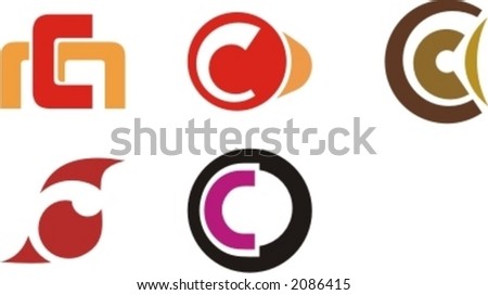 Logo Design on Stock Vector   Alphabetical Logo Design Concepts  Letter C  Check My