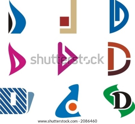 Logo Design on Stock Vector   Alphabetical Logo Design Concepts  Letter D  Check My