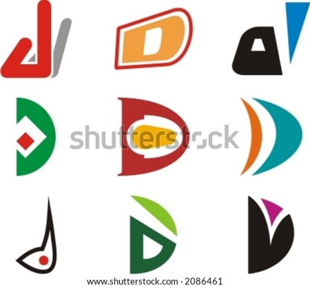 Logo Design Letter on Stock Vector Alphabetical Logo Design Concepts Letter D Check My