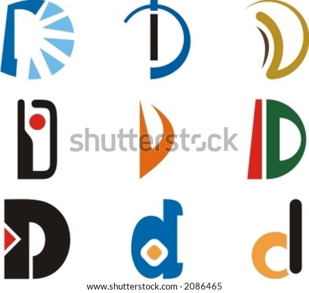 Logo Design Letter on Stock Vector Alphabetical Logo Design Concepts Letter D Check My