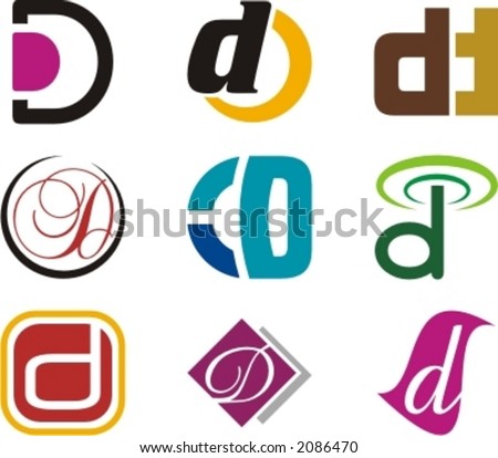 Logo Design  Letters on Stock Vector   Alphabetical Logo Design Concepts  Letter D  Check My