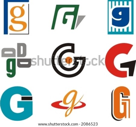 Logo Design Letter on Stock Vector   Alphabetical Logo Design Concepts  Letter G  Check My
