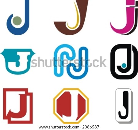 Logo Design  Letters on Stock Vector   Alphabetical Logo Design Concepts  Letter J  Check My