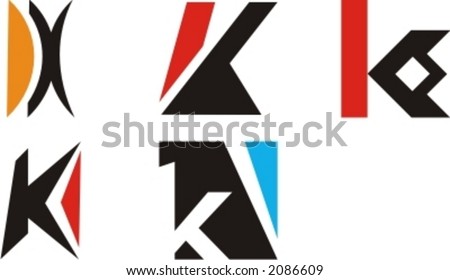 Logo Design on Stock Vector   Alphabetical Logo Design Concepts  Letter K  Check My