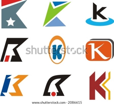 Logo Design  Letters on Stock Vector   Alphabetical Logo Design Concepts  Letter K  Check My