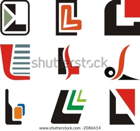 lettered logos. Letter L. Check my portfolio