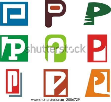 letter a logo. Letter P. Check my portfolio