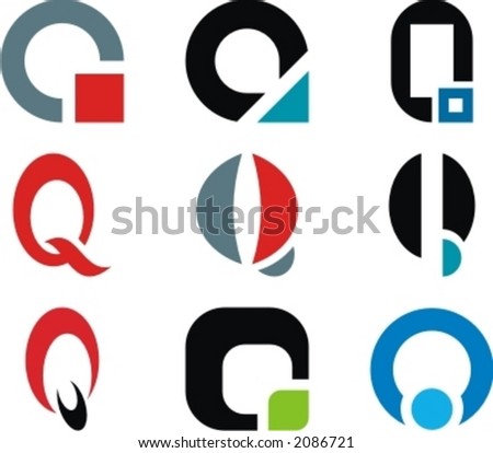 Logo Design on Stock Vector   Alphabetical Logo Design Concepts  Letter Q  Check My