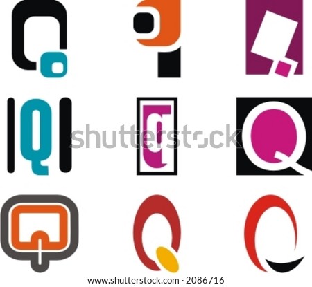 Logo Design  Alphabets on Stock Vector   Alphabetical Logo Design Concepts  Letter Q  Check My