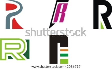 Logo Design Letter on Stock Vector Alphabetical Logo Design Concepts Letter R Check My
