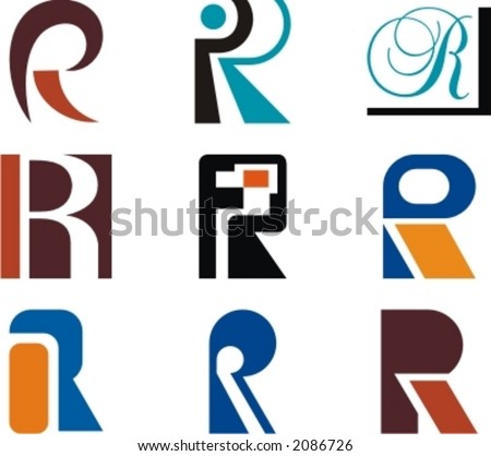 Logo Design  Letters on Stock Vector   Alphabetical Logo Design Concepts  Letter R  Check My