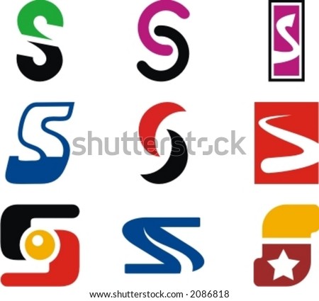 Logo Design Logo on Stock Vector   Alphabetical Logo Design Concepts  Letter S  Check My