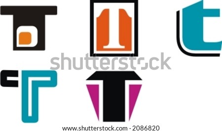 Logo Design on Stock Vector   Alphabetical Logo Design Concepts  Letter T  Check My