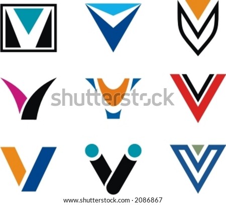 Logo Design Letter on Alphabetical Logo Design Concepts  Letter V  Check My Portfolio For