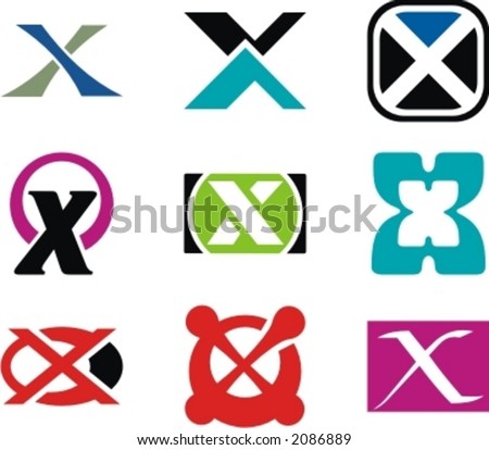 Logo Design  Alphabets on Stock Vector   Alphabetical Logo Design Concepts  Letter X  Check My