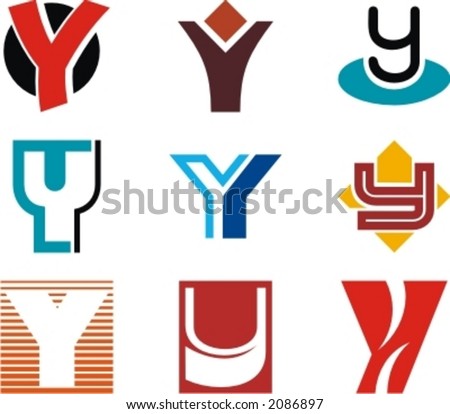 Logo Design Letter on Stock Vector   Alphabetical Logo Design Concepts  Letter Y  Check My