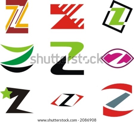 Logo Design Letter on Stock Vector   Alphabetical Logo Design Concepts  Letter Z  Check My