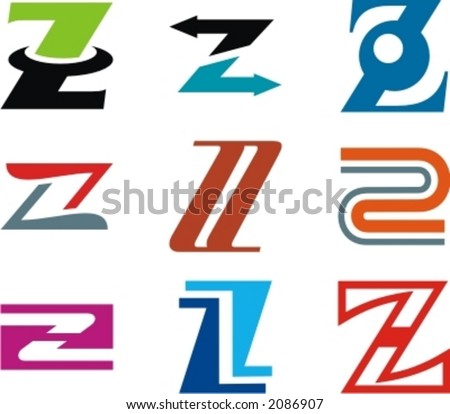 Logo Design on Stock Vector   Alphabetical Logo Design Concepts  Letter Z  Check My