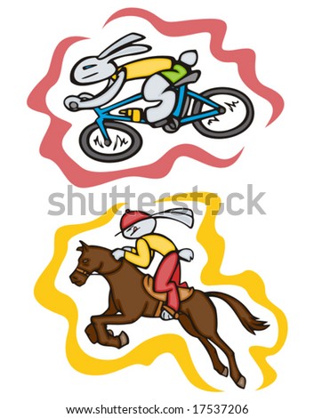 http://image.shutterstock.com/display_pic_with_logo/56041/56041,1221588074,18/stock-vector-bunny-cycling-and-horse-riding-vector-great-for-t-shirt-designs-mascot-logos-and-other-designs-17537206.jpg