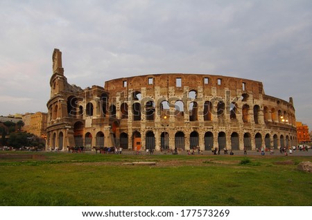 Colosseum is one of Rome\'s most popular tourist attractions, Italy