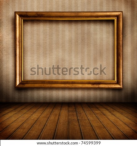 Empty frame on wall