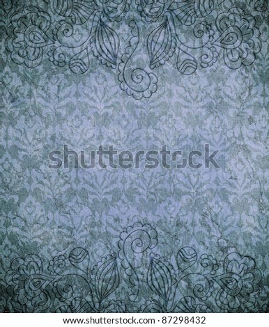 Vintage wallpaper (classical ornament)