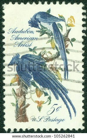 UNITED STATES - CIRCA 1963: stamp printed in United states, shows Columbia Jays, circa 1963