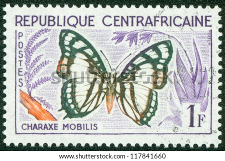 CENTRAL AFRICAN REPUBLIC - CIRCA 1960: A stamp printed in Central African Republic from the \