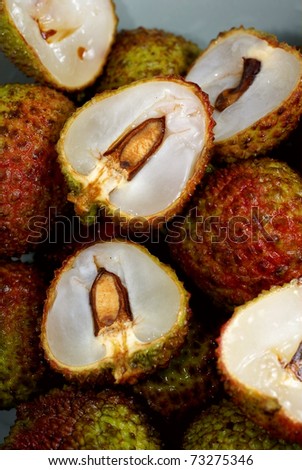 Litchi  fruit  background