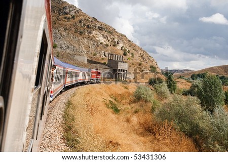 Train trip from Ankara to Kaysery, Turkey