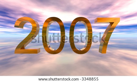 The year 2007 on a new morning