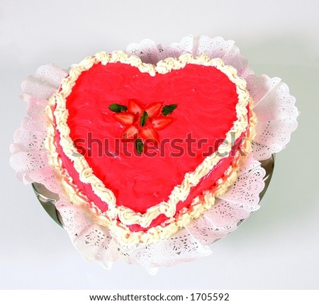 Heart shaped cake