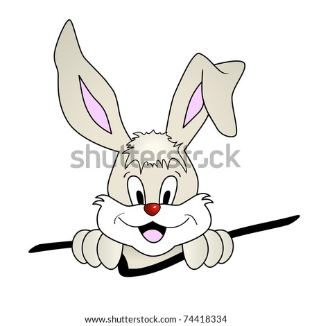 easter bunny cartoon no ears. easter bunny cartoon no ears.