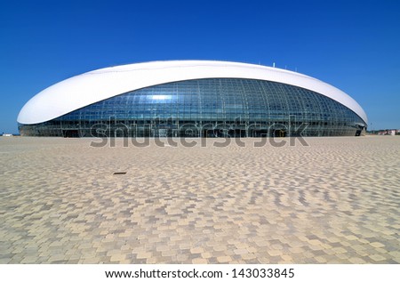 Sochi, Russia - June 20: Construction Of Bolshoy Ice Dome On June 20, 2013 In Sochi, Russia For Winter Olympic Games 2014