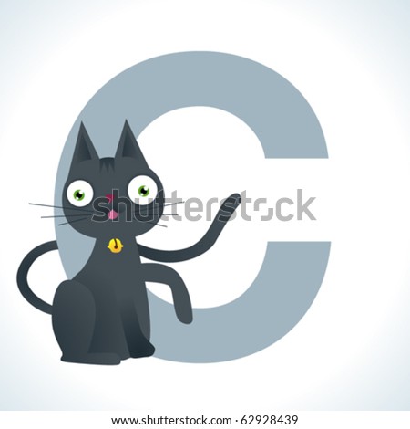 Alphabet animal, cat start with C