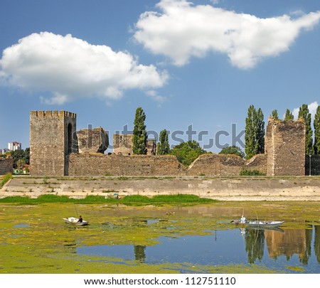 The fortress in the city of Smederevo on Danube was built betwen 1428 and 1430. It is the grandest military monument in Serbia
